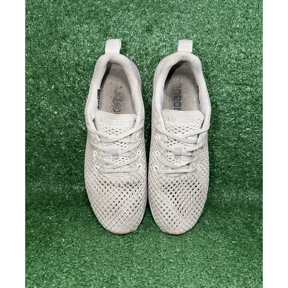 Nobull Diamond Mesh Runner Women Size 10 Gray Knit Running Shoe Athletic Sneaker